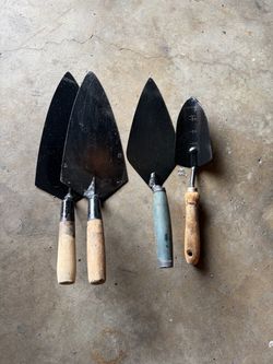Set of 4 Masonry Brick Trowels
