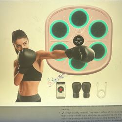 NEW Music Boxing Machine. Music Punching Machine Wall Mounted with Gloves, Bluetooth Smart Boxing Workout Equipment for Home,Office, Gym,9 Mod