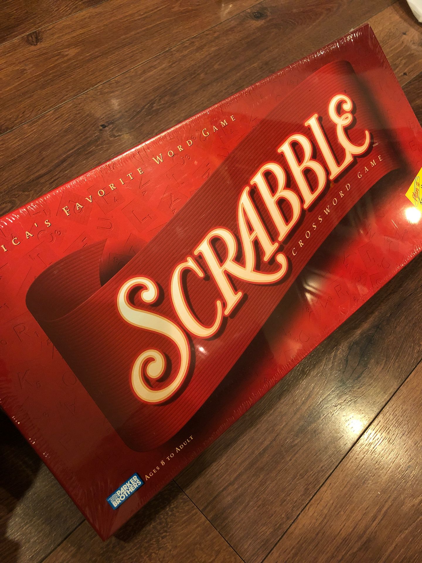 New scrabble game - ages 8+. Two to four players