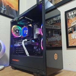 Custom Gaming Computer PC Desktop AMD Ryzen 3600, Nvidia 3060 Ti, 32GB DDR4, ASUS, Corsair, RGB, Xbox, PS5, Fortnite, White