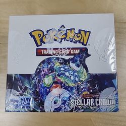 Pokemon TCG Stellar Crown Booster Box Factory Sealed 