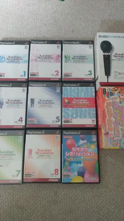 Karaoke Revolution PS2 (Japanese) huge lot!