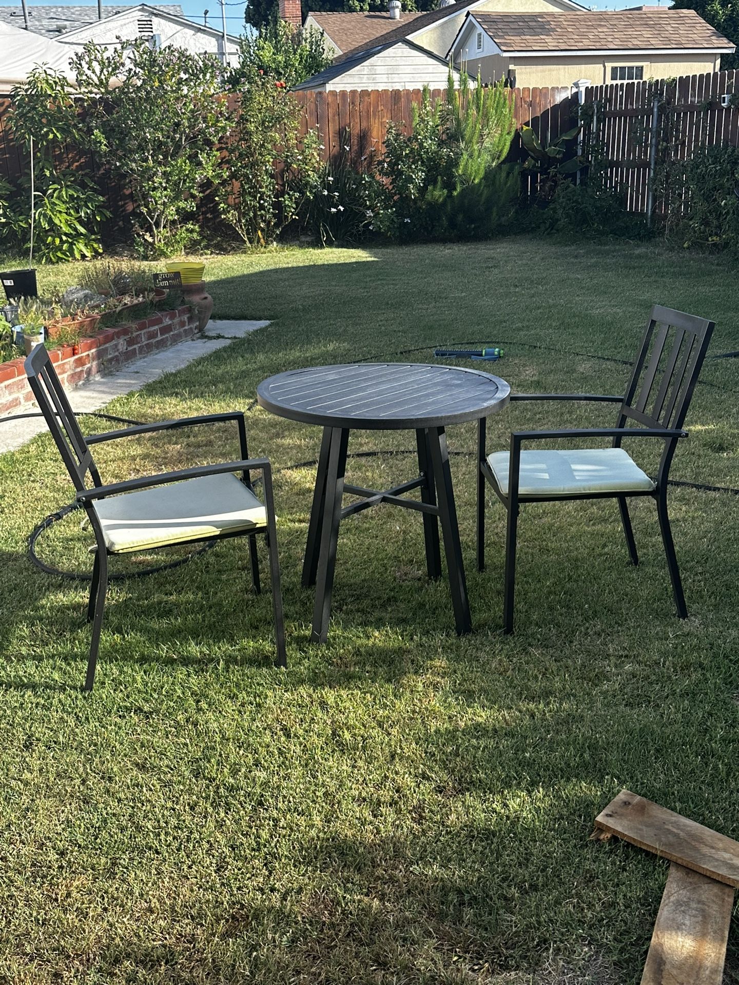 Metal Patio Table & Chairs Set