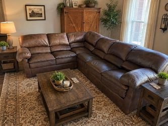 Creative Leather Genuine Leather Sectional – Large & Comfortable