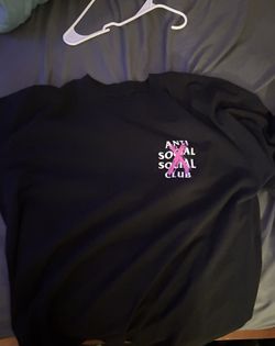 Black And Pink Antisocial Club Shirt