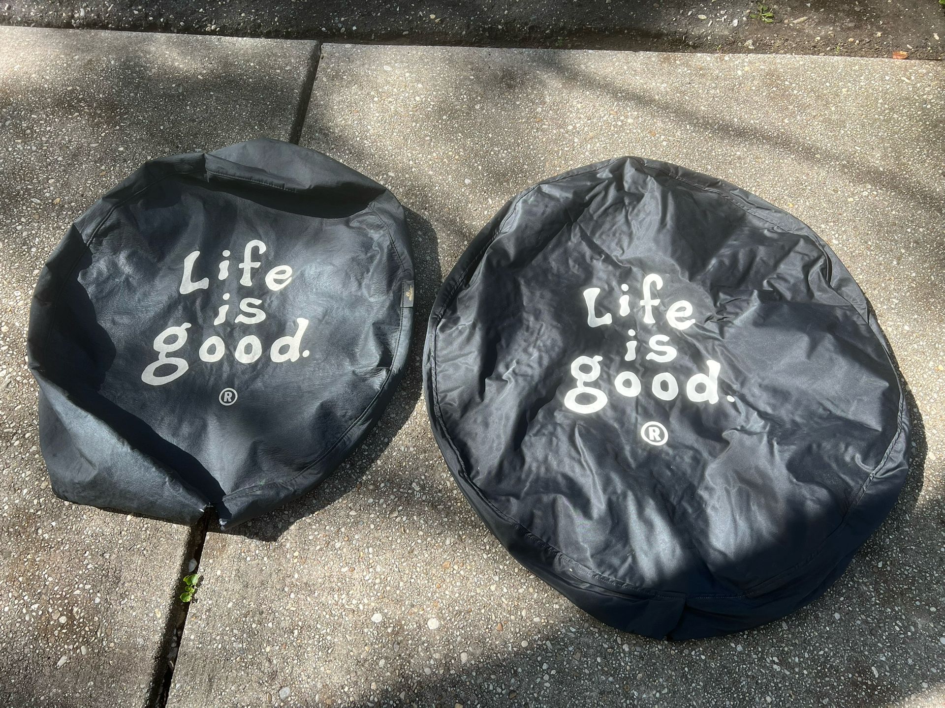 Life Is Good Spare Tire Covers ($20 each)