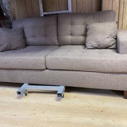 Brown Loveseat 