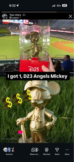 D 23 Gold Angels Mickey