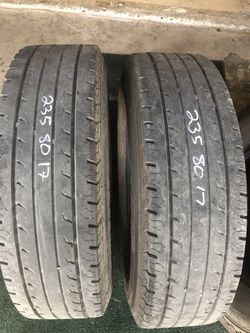 Two 235/80/17lt