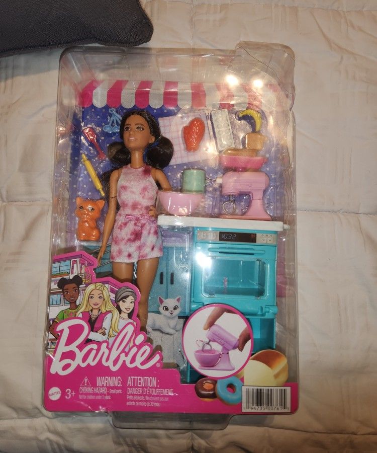 Brand New Barbie With Kitchen