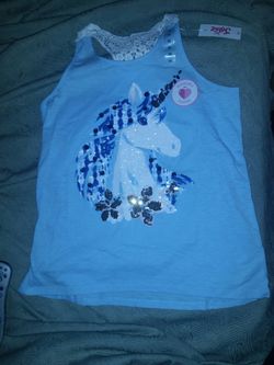 Justice shirt unicorn brand new with tags