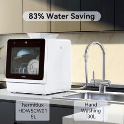 🍽️ Brand New Countertop Dishwasher – Compact Size, Large Capacity