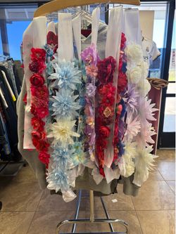 Flower lei stoles