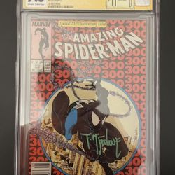 Spiderman #300 (1988) - CGC 7.5 - Signed by Todd McFarlane - MEGA KEY, NEWSSTAND