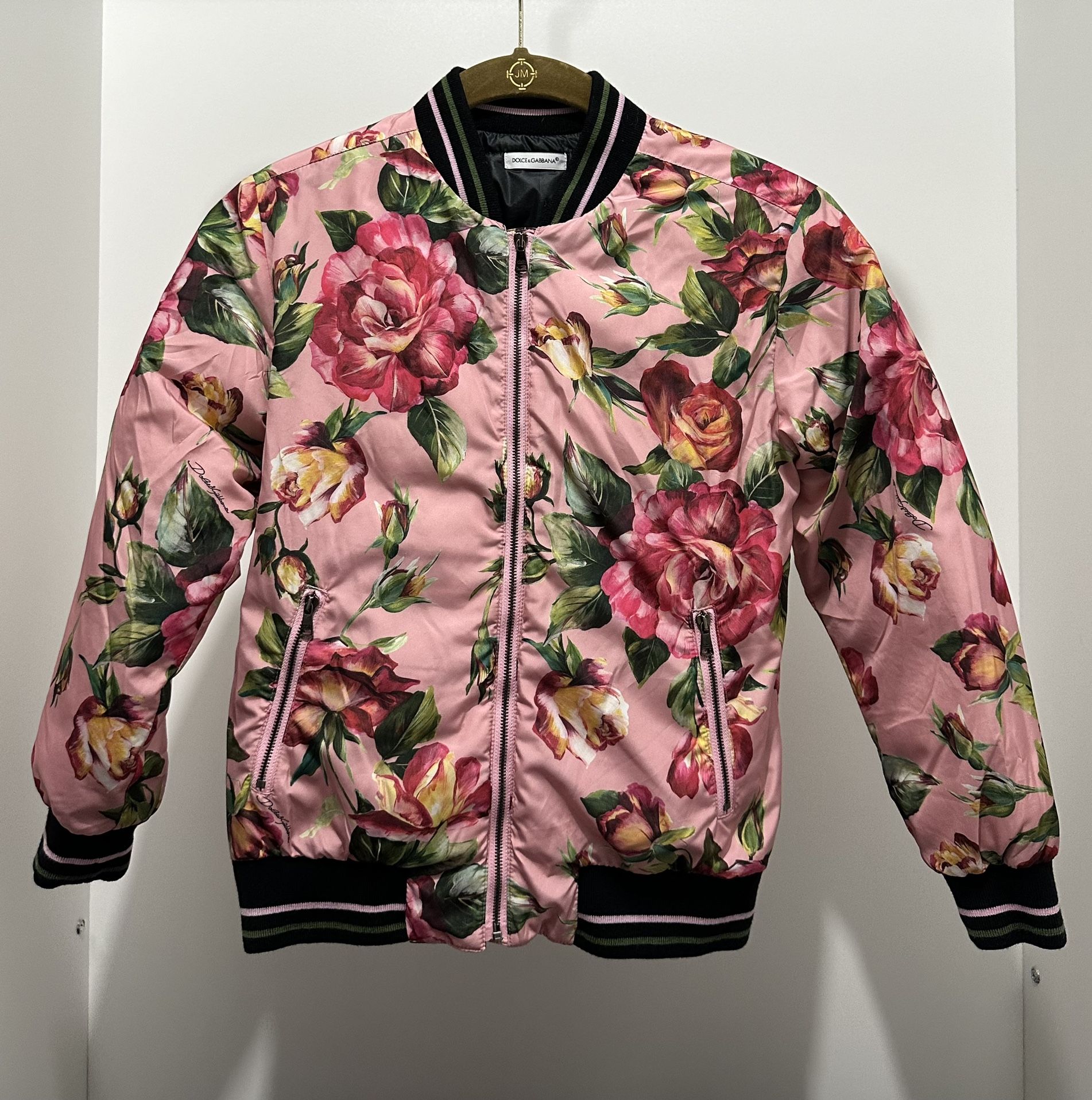 Dolce & Gabbana Rose Print Jacket Authentic