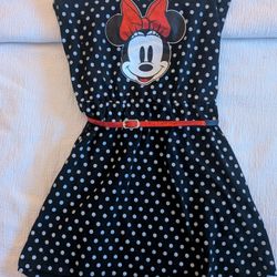 Minnie Mouse Girls Dress With Belt