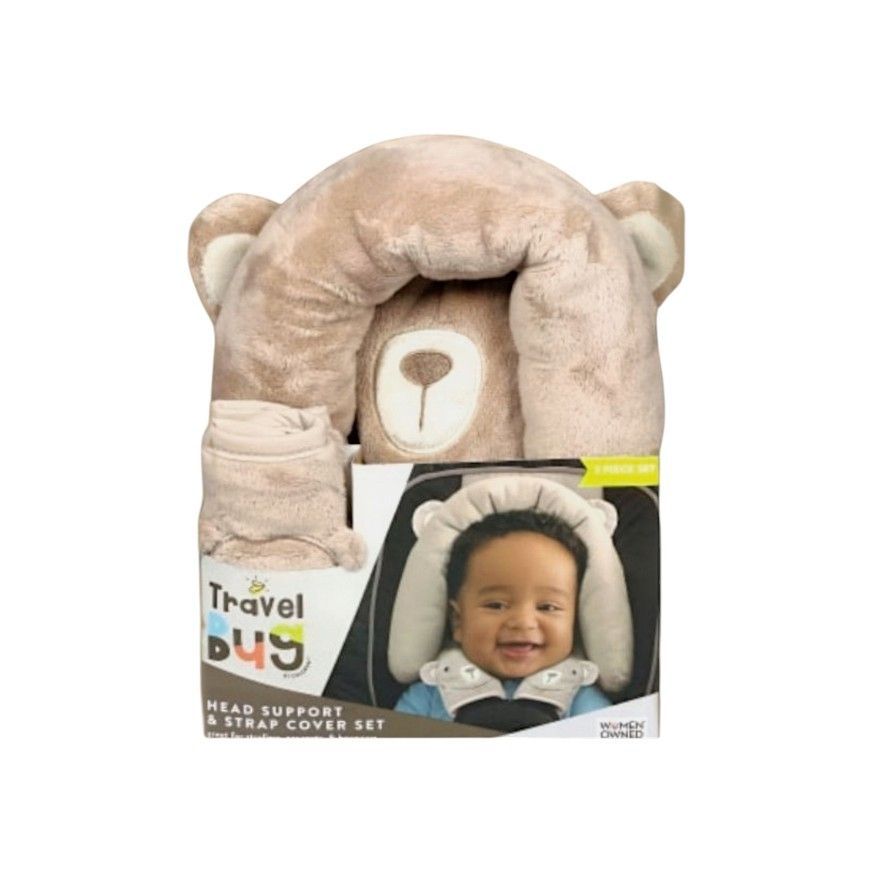 Bear Head Support & Strap Cover Set/New In Box