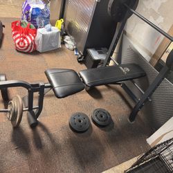 Work Out Bench With Weights