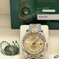 2021 Rolex Preowned 42mm Sky Dweller-W/Card