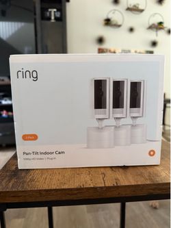 Brand New Unopened - Ring Pan-Tilt Indoor Cam 3-Pack
