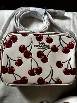 Coach  cherry leather bag