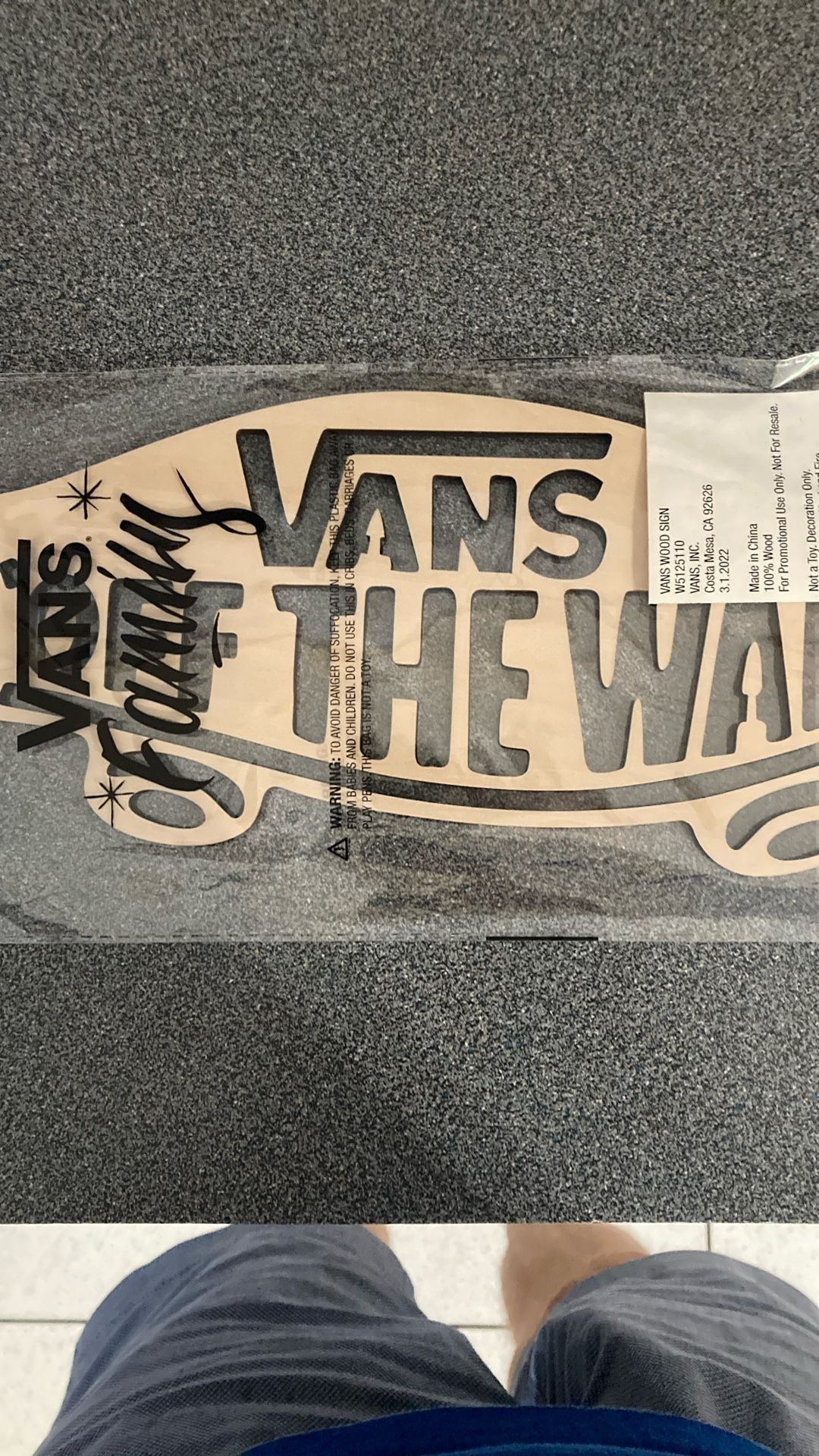 Vans Wood Sign