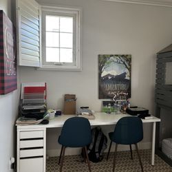 White IKEA Desk 
