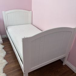 Twin Bed With Mattress Wood