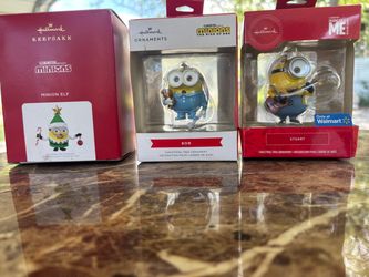 Hallmark Minions Christmas Ornaments Set of 3
