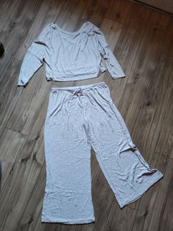 Ribbed Lounge Set Top and Pants