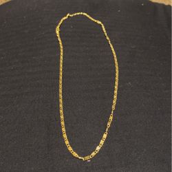 Men’s Or Women’s Gold Plated Chain 22”