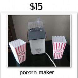 Popcorn maker with bags