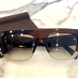 Celine CL40056 Women's Two Tone Square Gradient Sunglasses