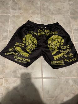 Death Traitors Stretch Shorts Boxing Muay Thai AOP Skull Shorts