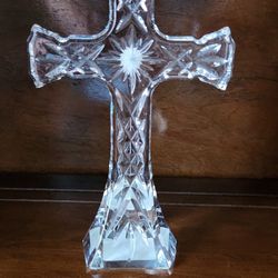 Waterford Marquis Crystal Cross 7 Inches Leaded Crystal Excellent Condition
