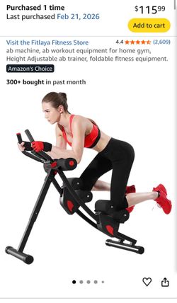 Fitlava Adjustable Ab Machine