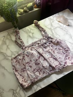 Crop Top Flowery 
