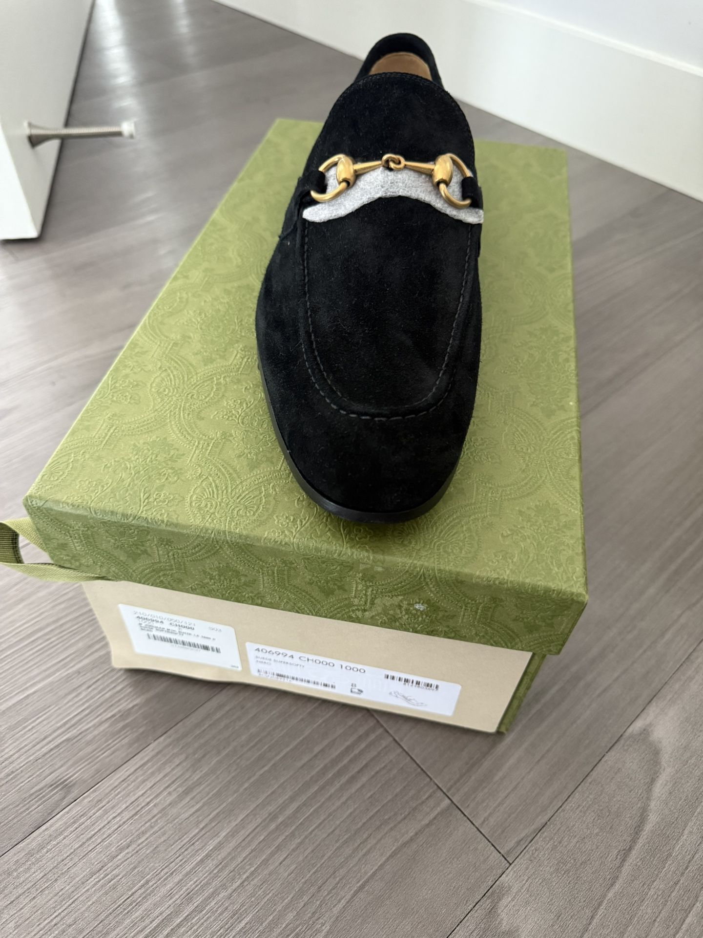 Black Gucci Suede loafers 