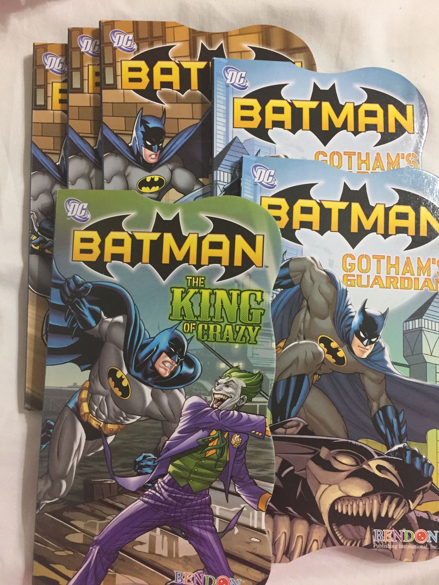 Batman 6 Hardback books & 3 Activity coloring books