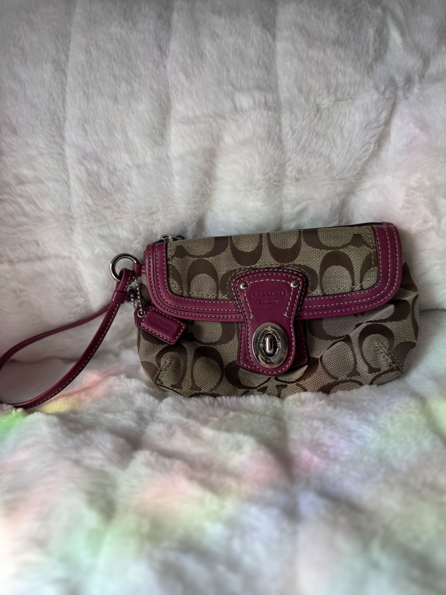 Coach Turnlock Wristlet