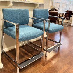 Heavy Super Study Made of Polished Chrome Steel & Fabric