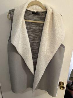 1x Grey And White Sweater Vest. Comfortable And Soft 