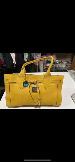 Vintage Dooney & Bourke mustard yellow purse