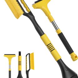 New 2 Pack 27" Snow Brush and Ice Scraper for Car Windshield 