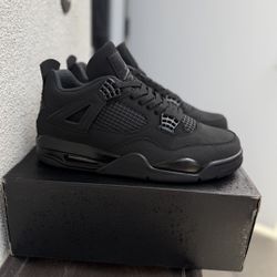 Jordan 4 Black Cats 2025 Men's Size 4.5M-12M 