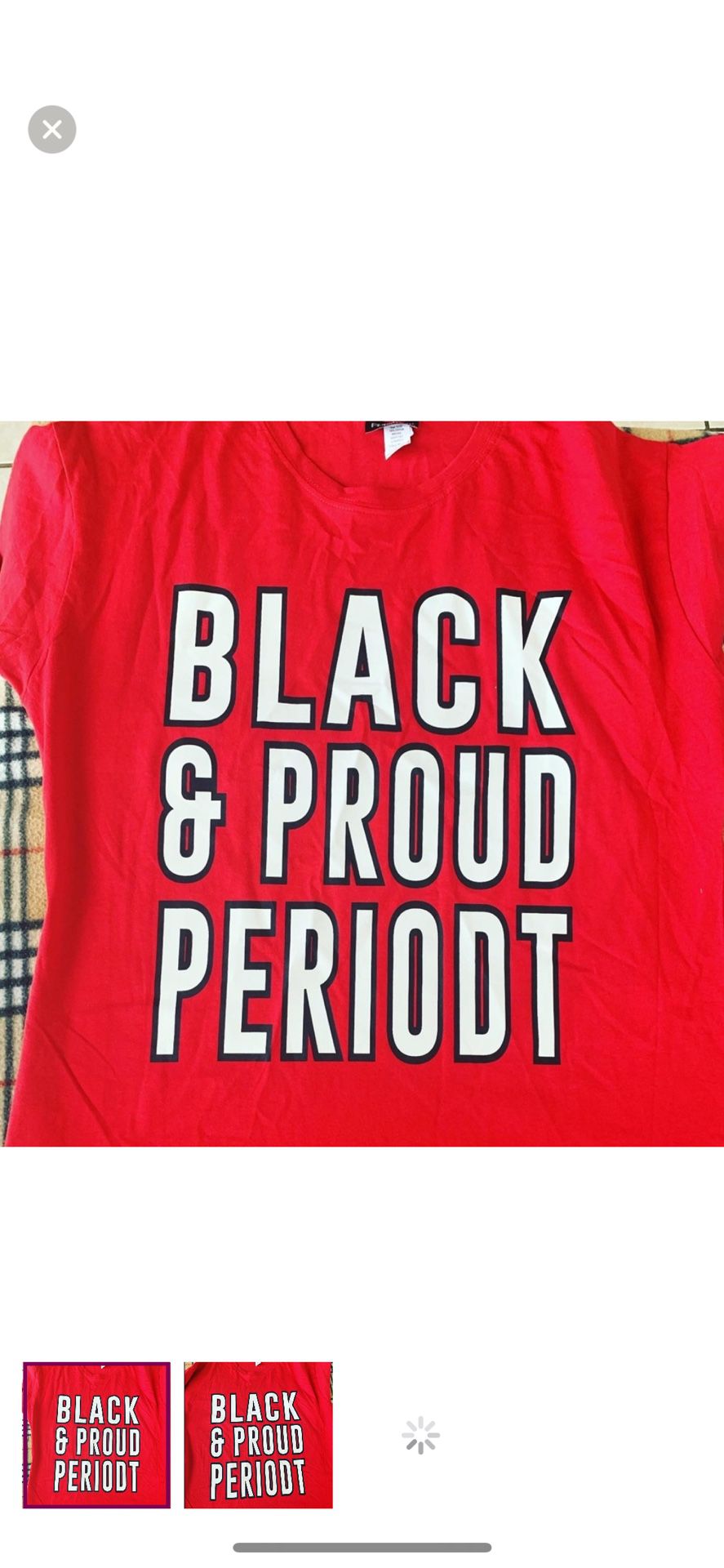 Black and Proud PERIODT shirt (S)