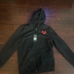 True Religion Black Zip Up (Exs Sweater)