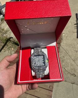Luxury Iced Out Watch Moissanite Diamonds