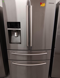 Samsung 4‑Door French Door Fridge – Stainless, Ice & Water