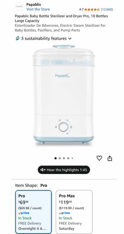 Baby bottle sanitizer